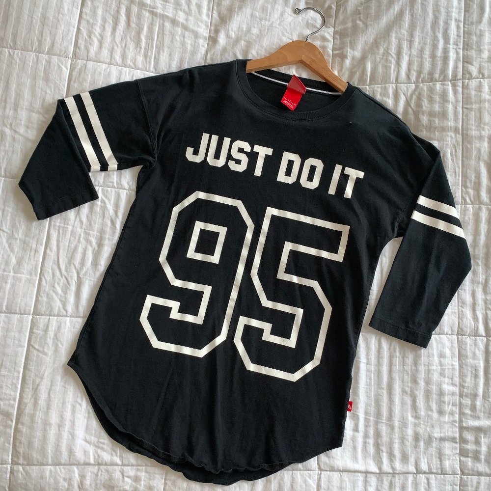 Nike 'Just Do It' 95 Cotton Shirt 3/4 Sleeve